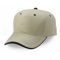 5 Panel Low Crown Heavy Brushed Cotton Wave Sandwich Cap